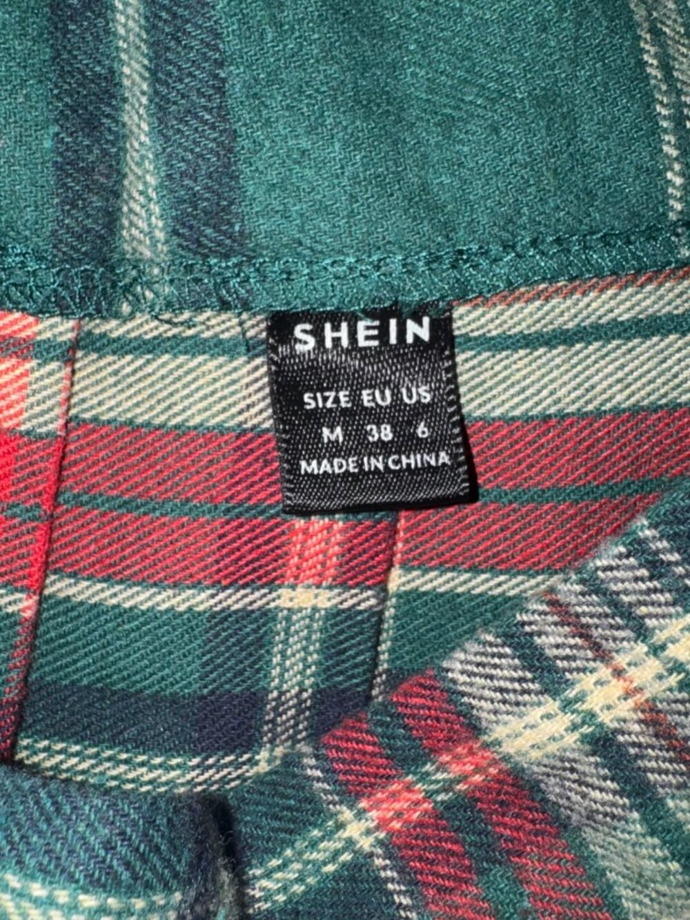 SHEIN Unity Tartan Plaid Print  Flannel Pleated Mini Skirt Size Medium - Picture 3 of 3